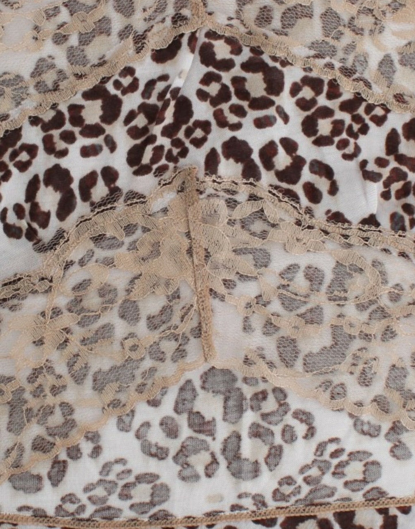 Cavalli Brown longsleeved lace top