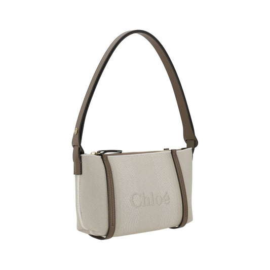 Chloé Beige Cotton Shoulder Bag
