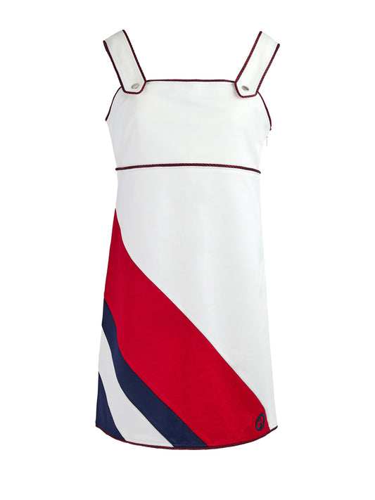 Gucci White polyester and Cotton short dress
