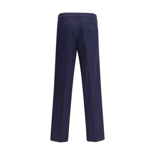 Prada Blue Cotton Chino Pants