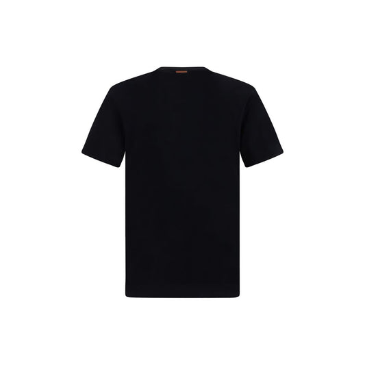 ZEGNA Black Cotton T-Shirt