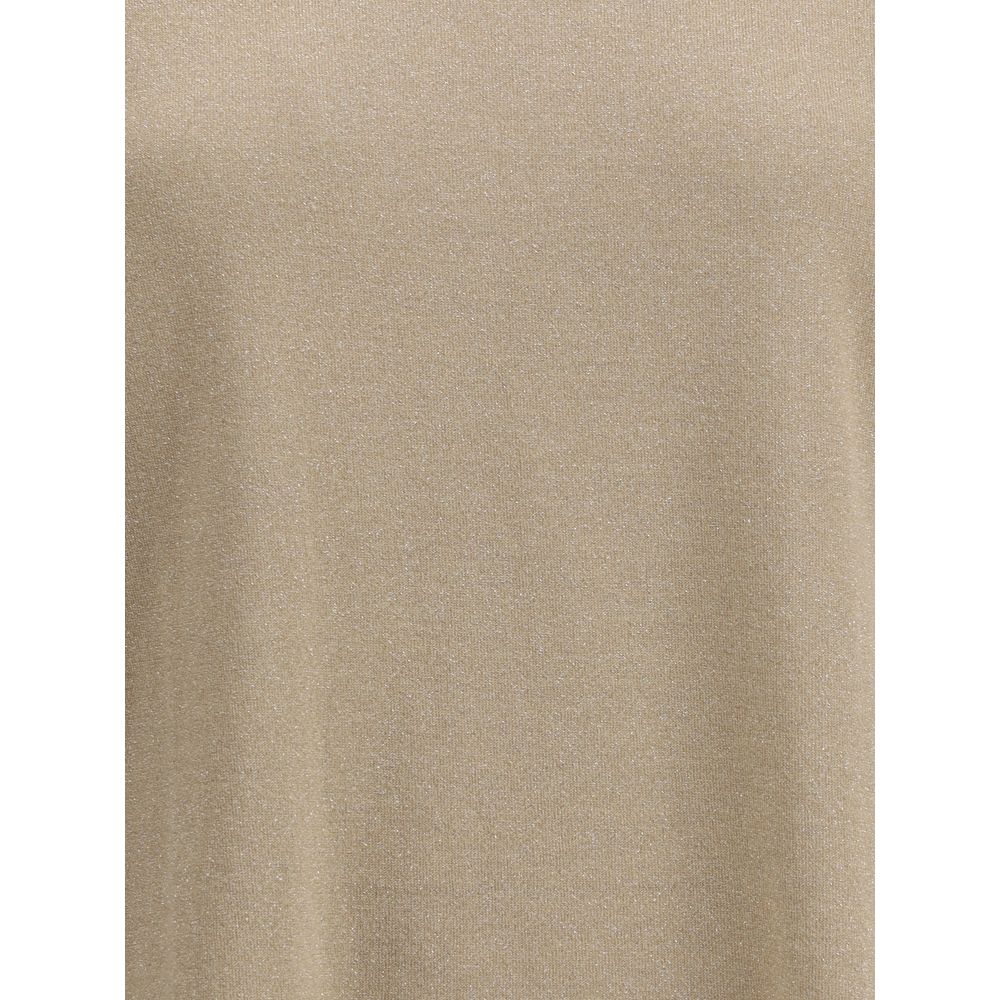 Brunello Cucinelli Beige Nylon T-Shirt