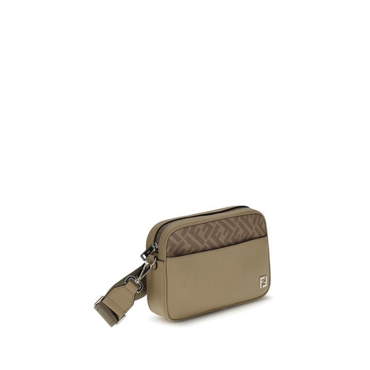 Fendi Beige Leather Shoulder Bag
