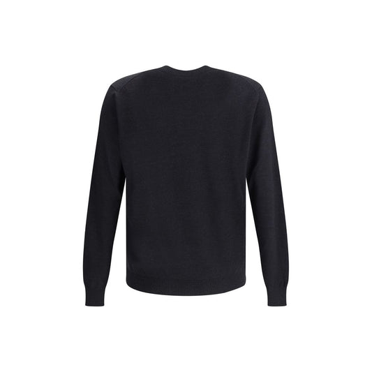 Fendi Black Fleece Wool Sweatshirt