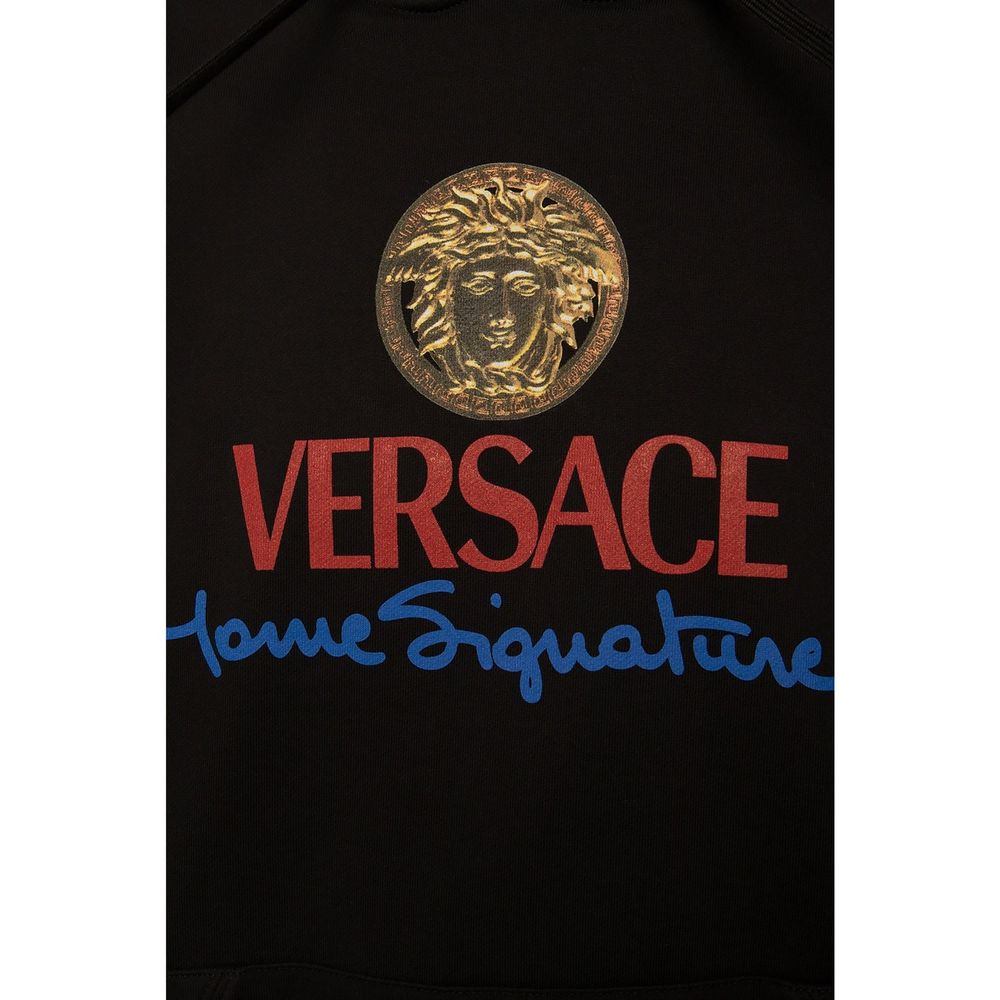 Versace Black Cotton Sweatshirt