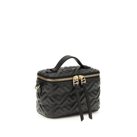 Fendi Black Calf Leather Bos Taurus Handbag