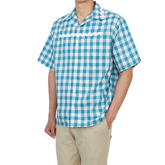 Prada Blue Cotton Shortsleeve Shirt