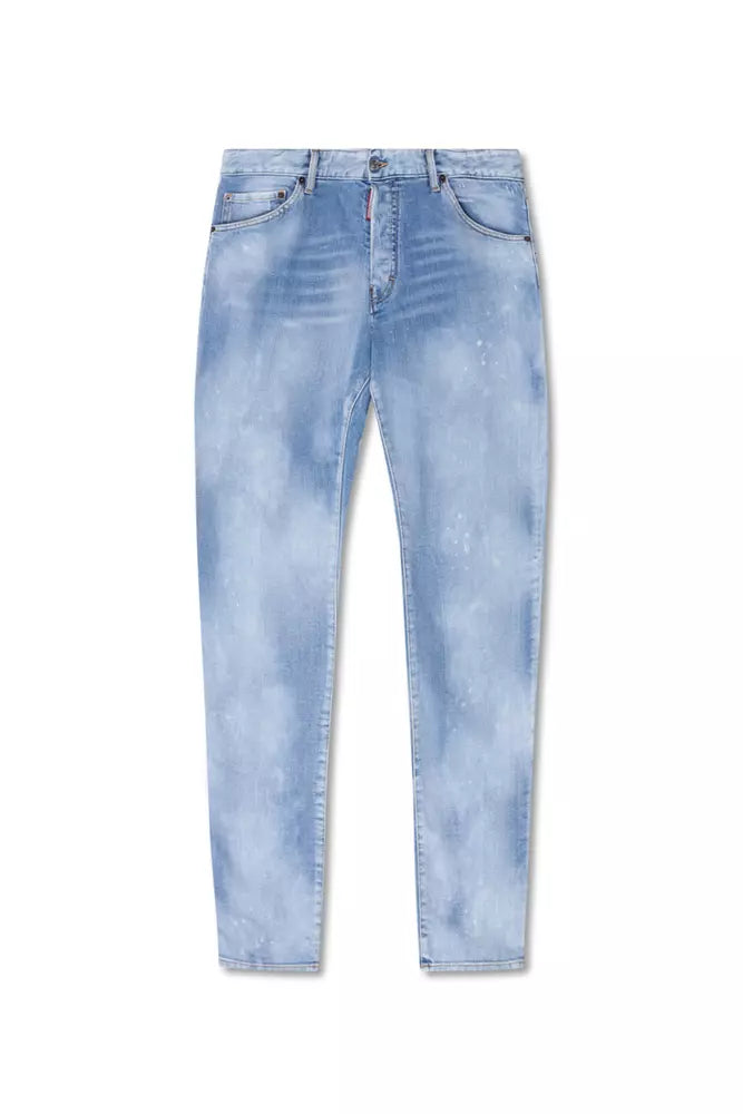 Dsquared² Blue Cotton Men Jeans