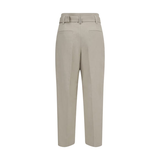 Brunello Cucinelli Cream Cotton Casual Pants