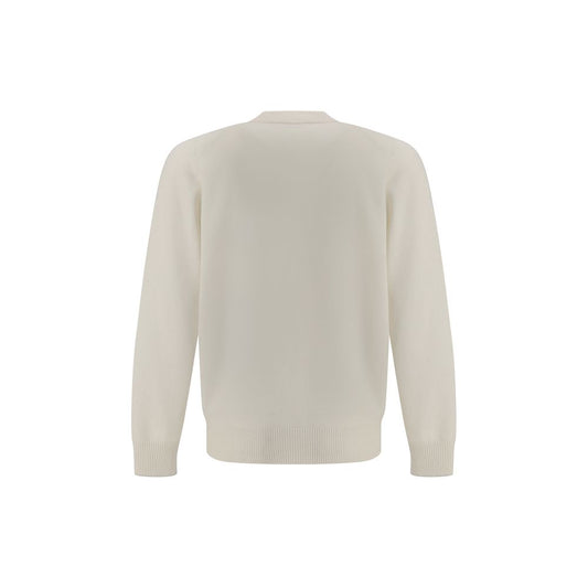 Brunello Cucinelli White Cashmere Cardigan