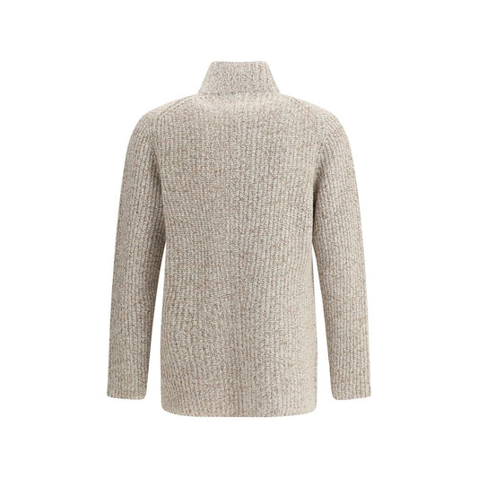 Brunello Cucinelli Beige Fleece Wool Coat