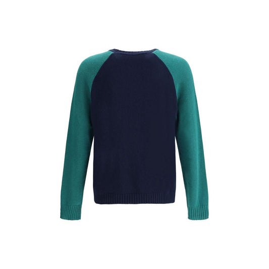Valentino Blue Fleece Wool Sweatshirt