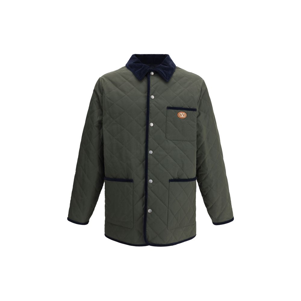 Valentino Green Polyamide Coat