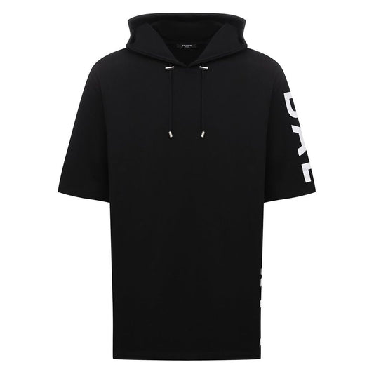 Balmain Black Cotton Men Sweatshirt