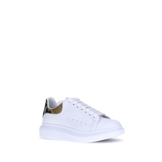 Alexander McQueen White Calf Leather Bos Taurus Platform Sneakers