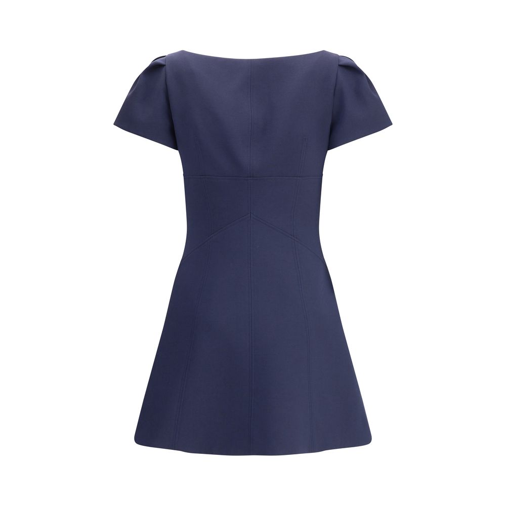 Alexander McQueen Blue Wool Casual Dress