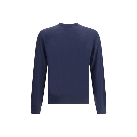 Dsquared² Blue Fleece Wool Sweatshirt