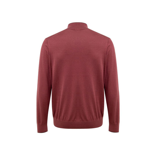Gran Sasso Red Silk T-Shirt