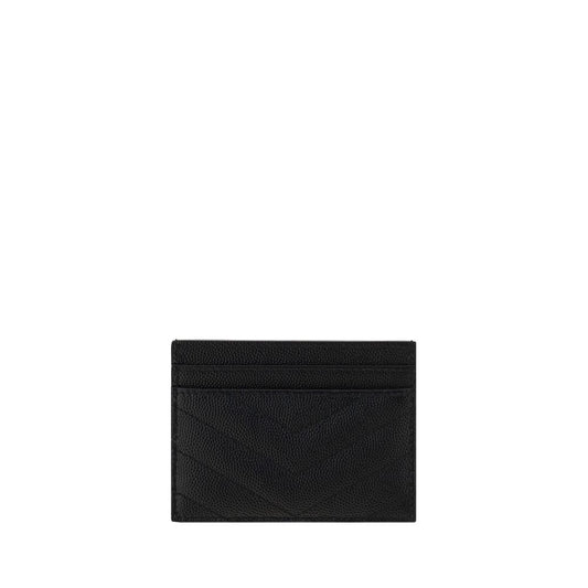 Saint Laurent Black Calf Leather Bos Taurus Cardholder