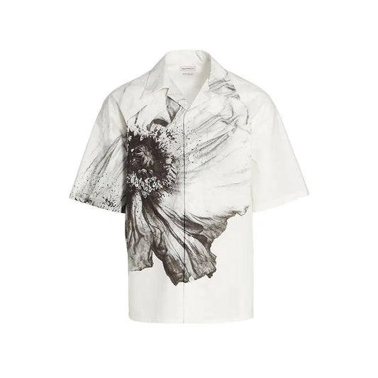 Alexander McQueen White Cotton Shortsleeve Shirt