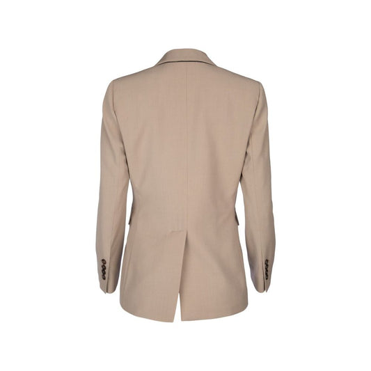 Brunello Cucinelli Beige Virgin Wool Coat