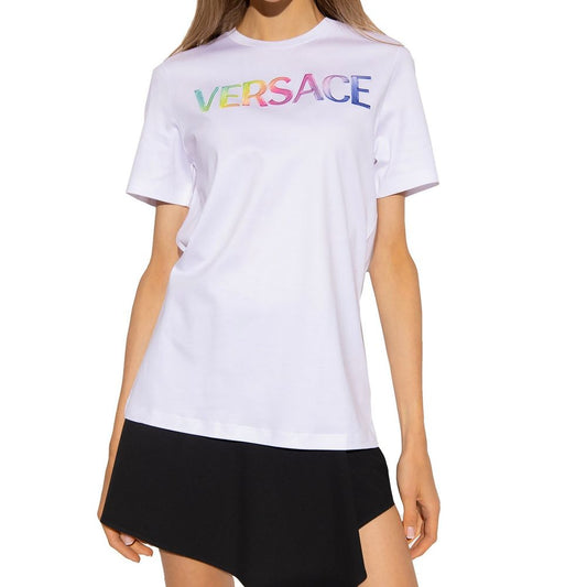 Versace White Cotton T-Shirt