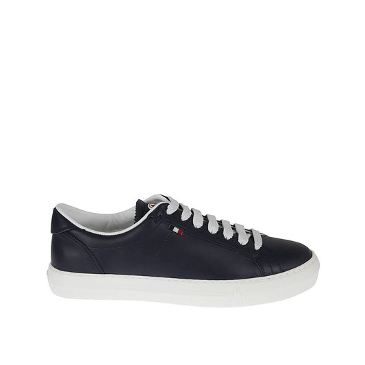 Moncler Blue Calfskin Low Top Sneakers