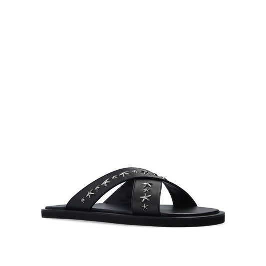 Jimmy Choo Black Calfskin Sandals