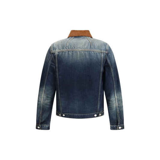 Alexander McQueen Blue Cotton Denim Jacket