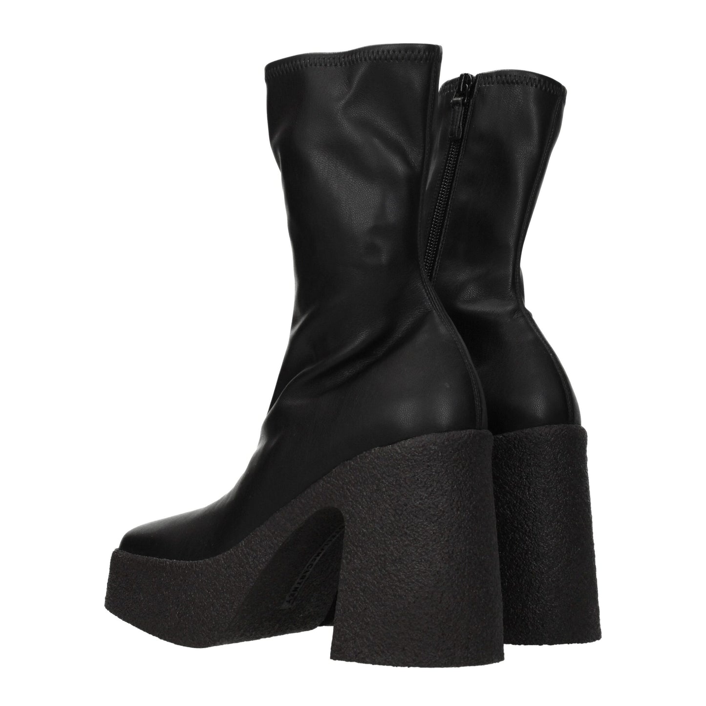 Stella McCartney Black Leather Ankle Boots