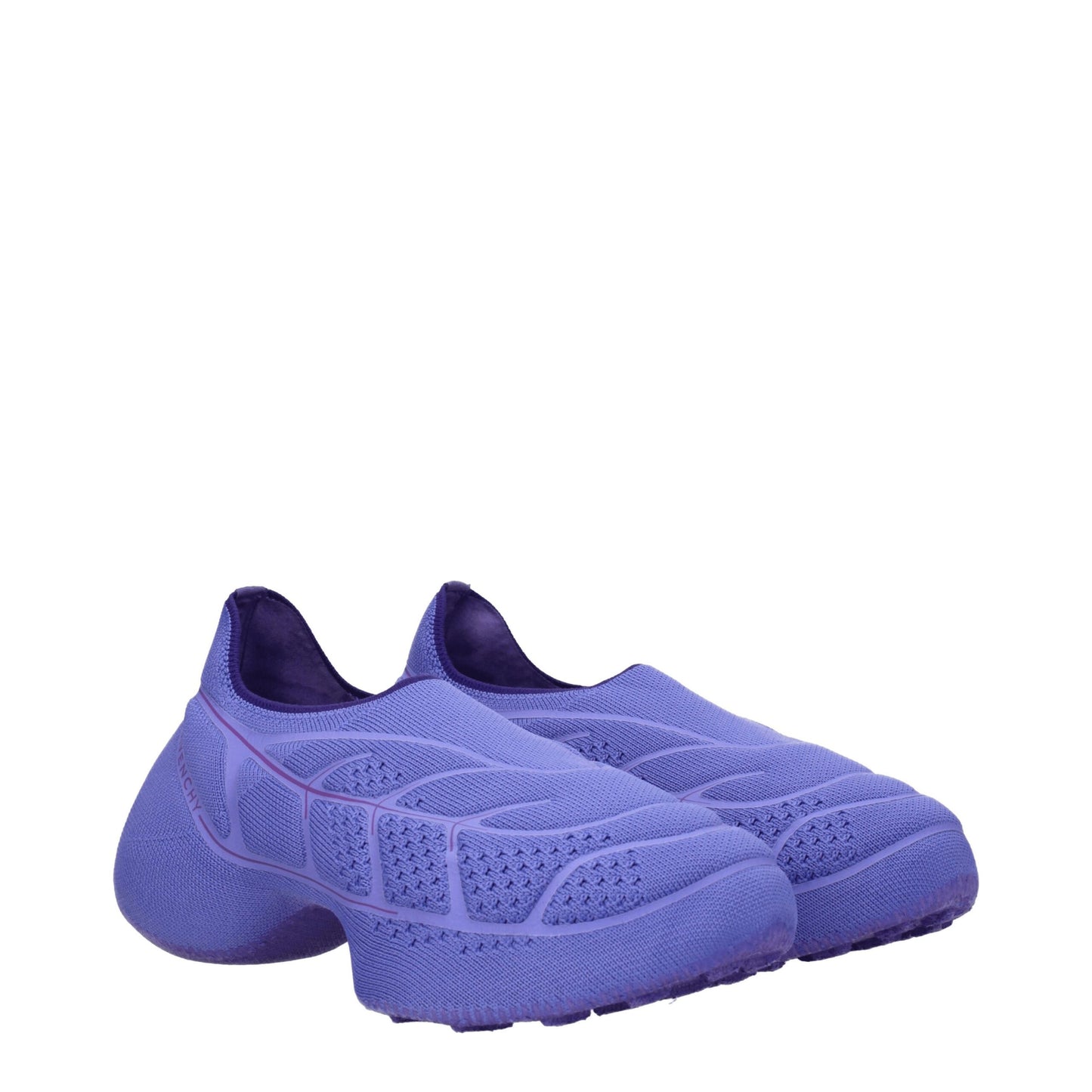Givenchy Purple Fabric Slip-On Loafers