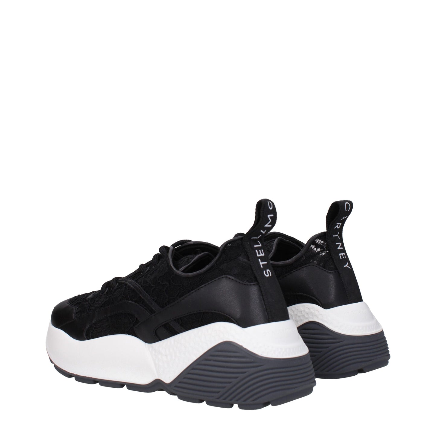 Stella McCartney Black Fabric Chunky Sneakers