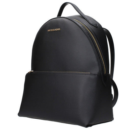 Michael Kors Black Leather Backpack