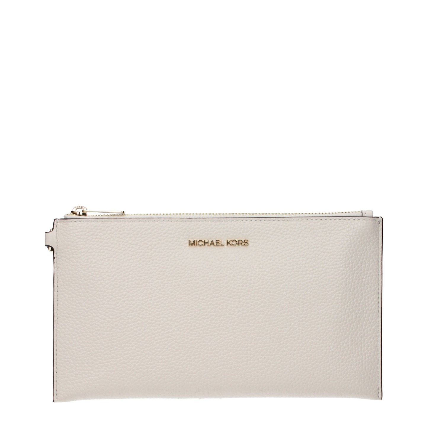 Michael Kors Beige Leather Clutch Bag