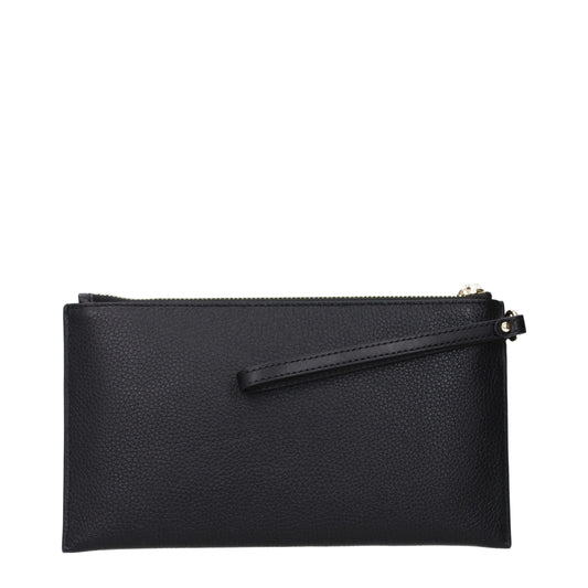Michael Kors Black Leather Clutch Bag