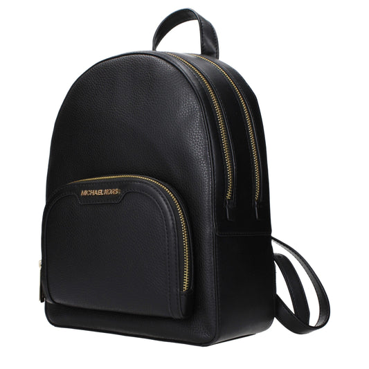 Michael Kors Black Leather Backpack