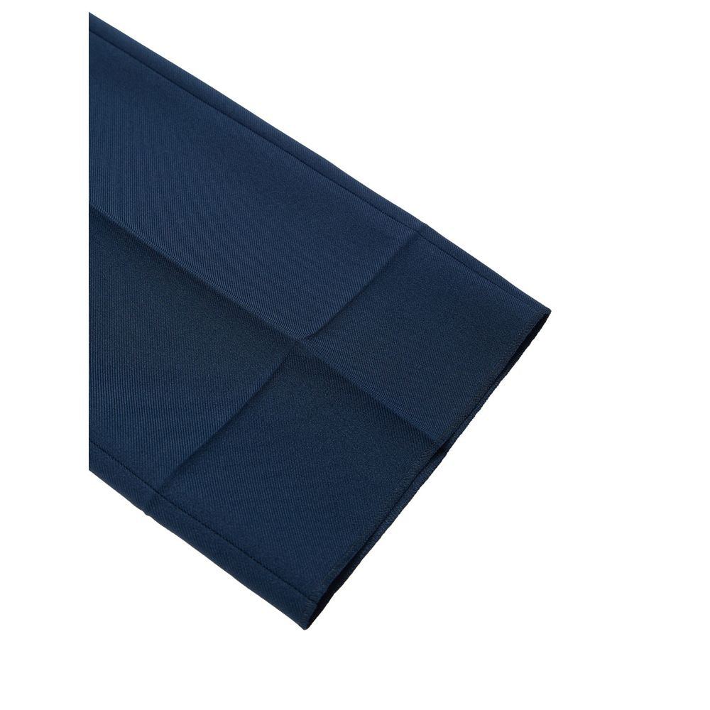 Gucci Blue Cotton Casual Pants