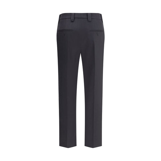 Prada Gray Fleece Wool Dress Pants