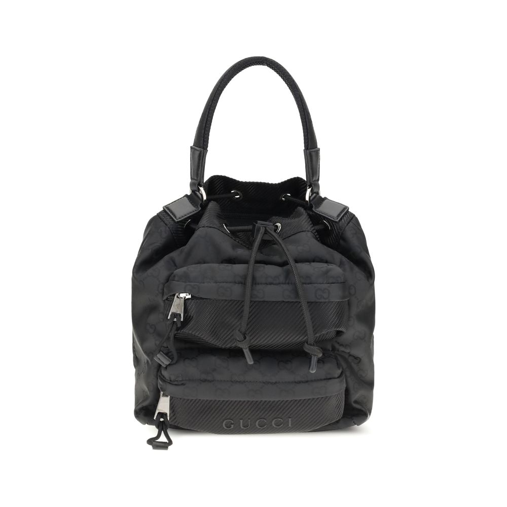 Gucci Black Polyamide Backet Bag