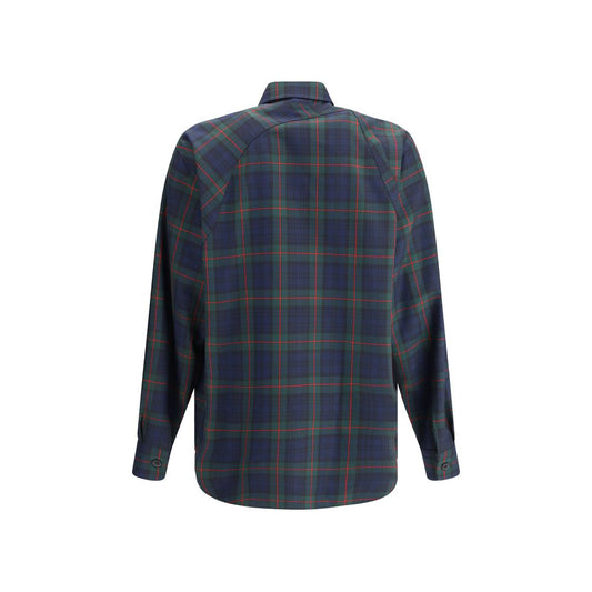 Alexander McQueen Green Polyester Pattern Shirt