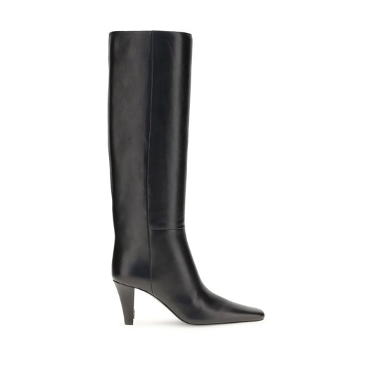 Saint Laurent Black Leather Boots