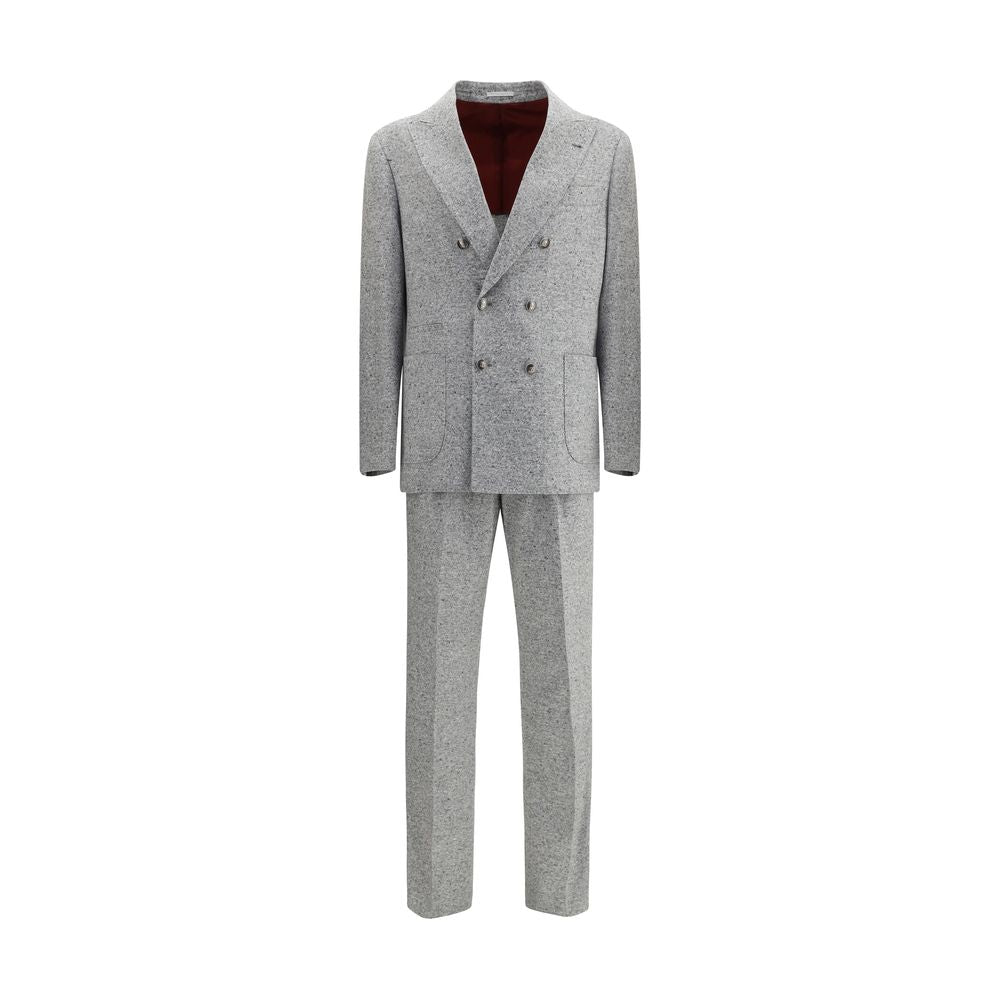 Brunello Cucinelli Gray Wool Two-Piece Suit
