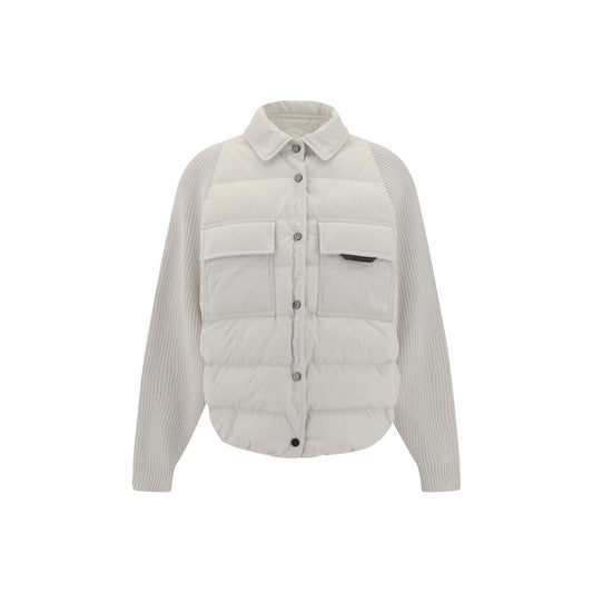 Brunello Cucinelli White Polyamide Coat