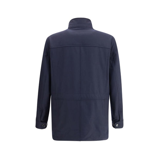 Brioni Blue Cashmere Coat