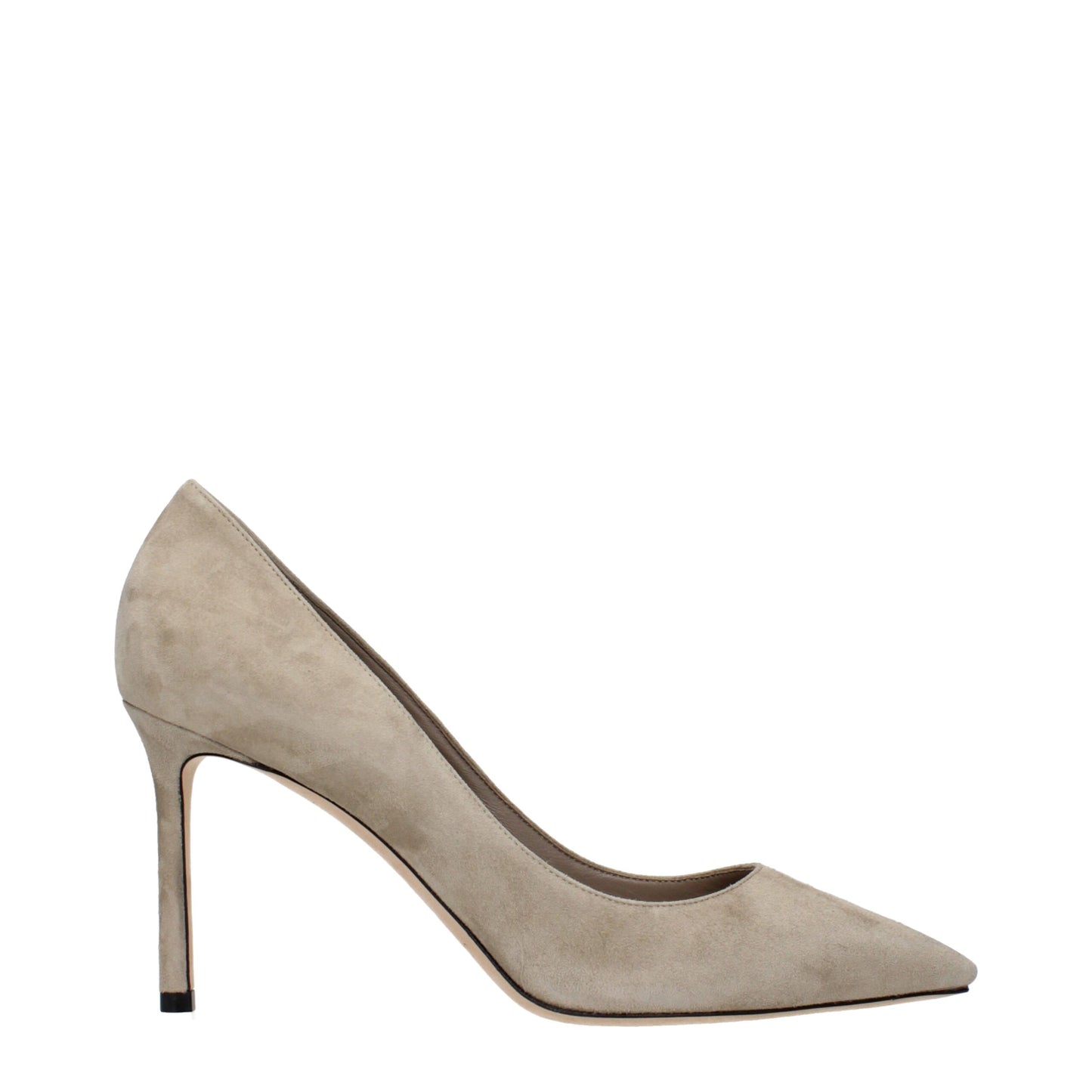 Jimmy Choo Gray Leather High Heel Pumps