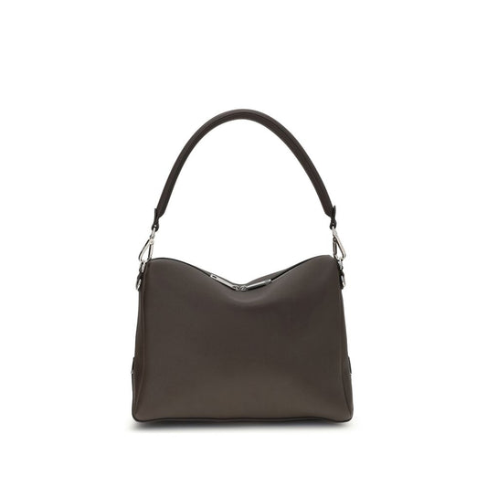 Fendi Brown Calf Leather Bos Taurus Shoulder Bag