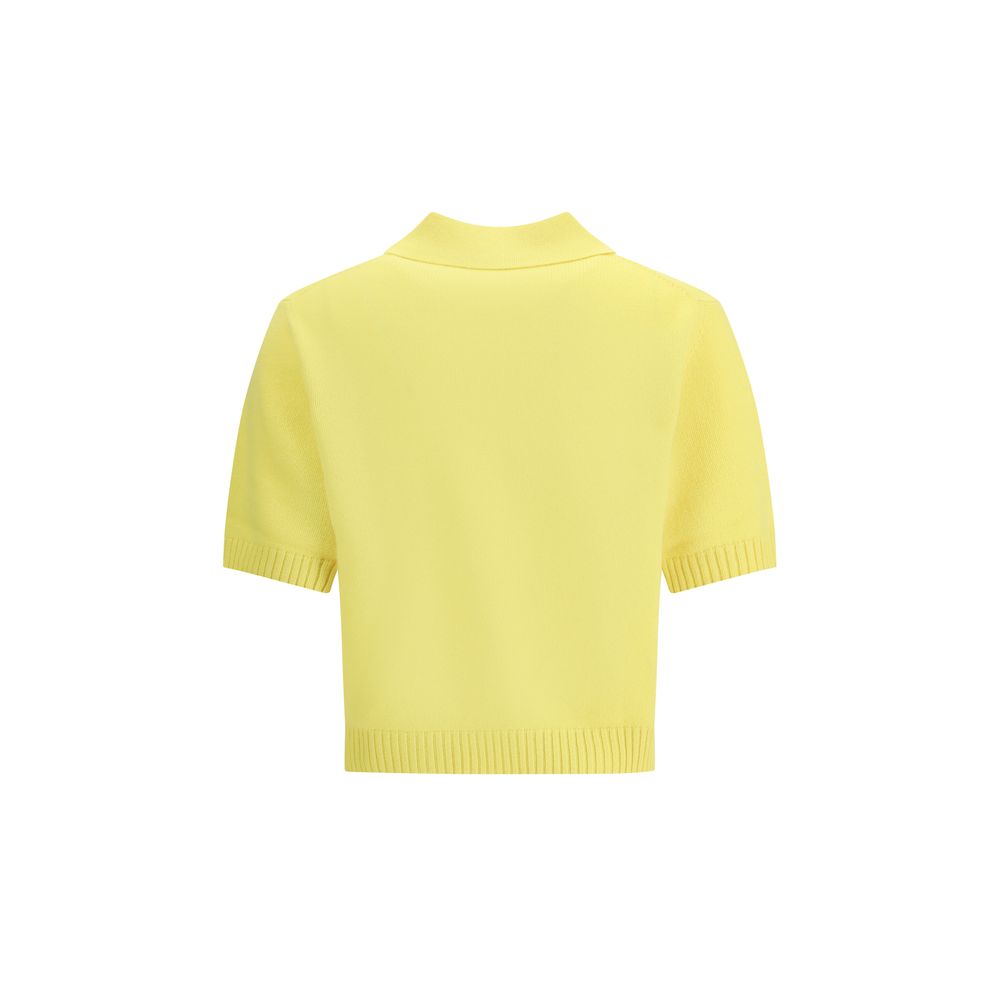 Givenchy Yellow Wool Polo Shirt