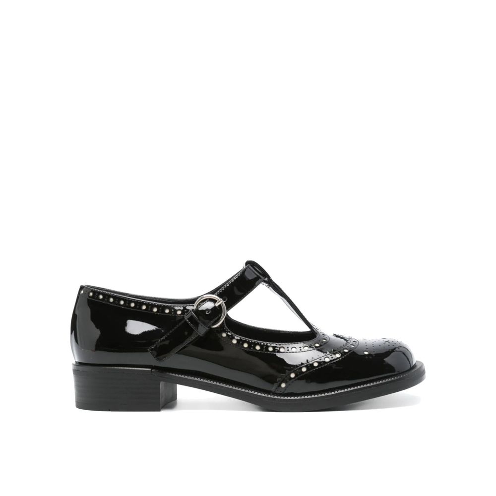 Miu Miu Black Calfskin Moccassin