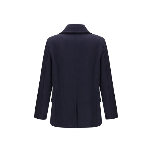 Burberry Blue Wool Coat
