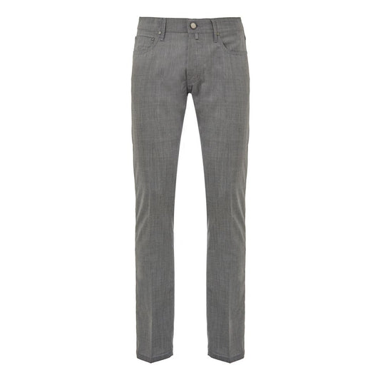 Jacob Cohen Gray Wool Casual Pants